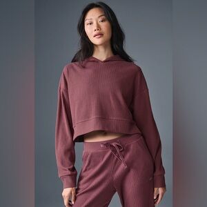 Alo Yoga Muse Hoodie - Burgundy Truffle